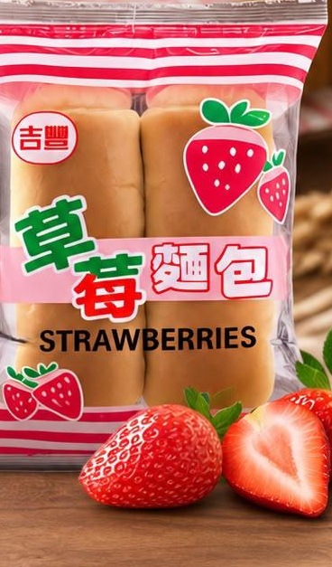 吉豐古早味草莓麵包